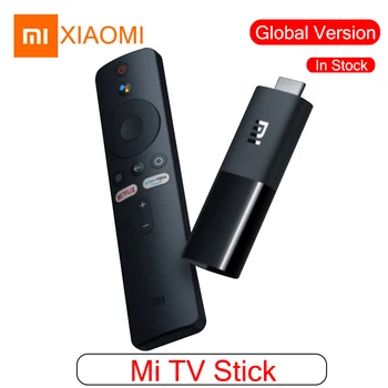 Noliktavā Globālo Versiju Xiaomi Mi TV Stick Smart TV Tālvadības 2K HDR Četrkodolu DDR4 HDMI 1GB 8GB Bluetooth Google Palīgs