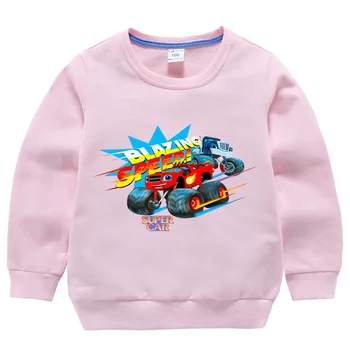 Modes Zēni Meitenes Karikatūra Auto Pavasara Rudens Sporta Krekls, T Krekls Virsdrēbes Bērniem, Bērnu Skolas Tērpiem Apģērbi