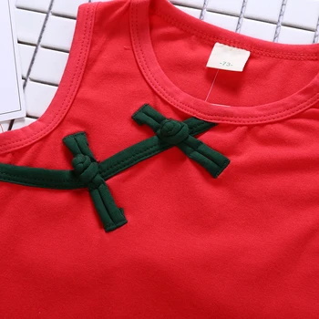 Zīdaiņu Bērnu Meitene Bez Piedurknēm Romper Ķīnas Pogu Dizaina Chinoiserie Apģērbu Jaundzimušo Meiteņu Vasaras Vienkrāsainu Kokvilnas Apģērbs