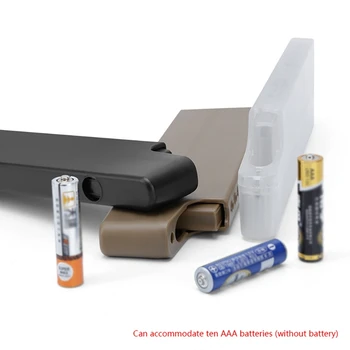 Taktiskā Akumulatoru Uzglabāšanas Kārba Putekļu necaurlaidīgs Anti-sprādziena Aizsargs, Ja EDC Turētājs 10 AAA Baterijas