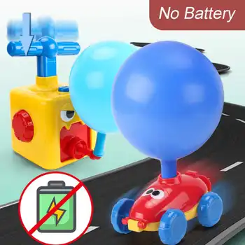 Jaunu Spēku gaisa Balonu, Rotaļu Automašīnas Inerces Spēku gaisa Balonu palaišanas Izglītības Zinātne Eksperiments Puzzle Fun Rotaļlietas Bērniem Ziemassvētku Dāvanu