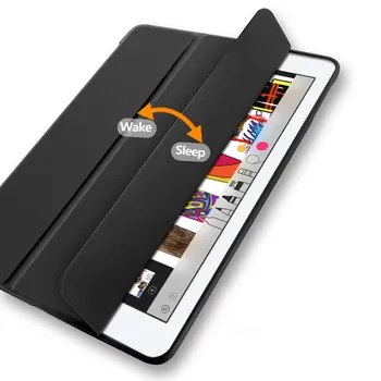 WIWU Protective Case for iPad 10.2 10.5 2019 PU Ādas Smart Cover Case for iPad 9.7 2017 2018 Smart Folio ar Zīmuļa Turētāju