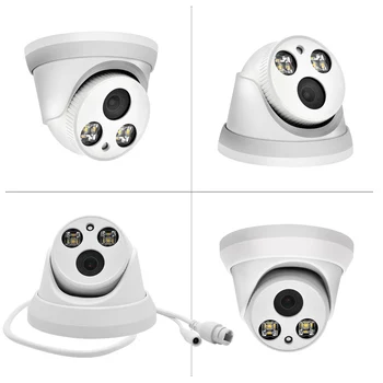 Hikvision Saderīgu 8MP IP Kameras Kupola PoE 24 stundām Pilna Laika Krāsu 5MP CCTV Drošības 2MP ONVIF Plug&Play Ar Hikvision VRR