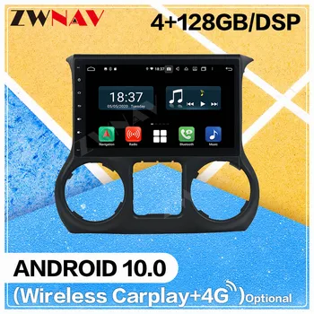 128G Carplay Android DVD Atskaņotājs Jeep Wrangler 2013 2016 2017 2018 GPS Navigācijas Auto Radio Audio Stereo Galvas vienības