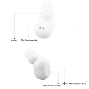 CHYI Mini auss Bezvadu Bluetooth Austiņas Neredzams Portatīvo BL1 Sīkās Austiņas Earbuds Ar Uzlādes Lodziņā Auss Tālruni Tālruni