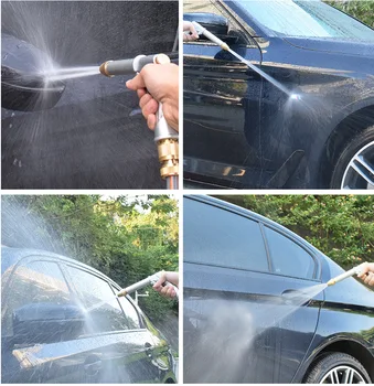 Zelta Pārklājumu Alumīnija Auto Mazgāšana Ūdens Pistole, Augstspiediena Auto Mazgāšana Ūdens Pistoli