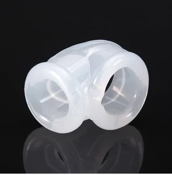 Mīksts silikona vīriešu sēkliniekos gredzenu dzimumlocekļa gredzens kavēšanās gailis būris maisiņā komplektā Bo gredzenu pieaugušo rotaļlietu vīriešu sfērisku nestuvēm gailis gredzens