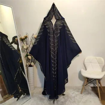 Sequin Bolero Paraustīt Plecus Djelaba Femme Sieviešu Parausta Plecus Niqab Abaya Kimono Ilgi Musulmaņu Jaciņa Islāma Tunika Dubaija Turcija Musulman Mētelis