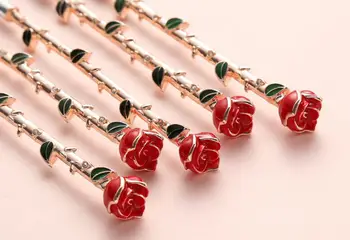 Rožu Ziedu Aplauzums Suka Komplekts Metāla Kosmētiku, Instrumentus, Oriģināls Dizains, Perifērijas Valentīna Diena Dāvanu Meitenei Dāvanu