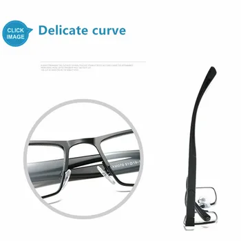 Augstas Kvalitātes Vīrieši Sievietes Metālu Sakausējumu, Lasīšanas Brilles Pavasara Viru 12 Slāņi Palielināmo Presbyopic Brilles Pilna Kadra Black 1.50