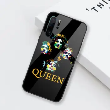 Freddie Mercury Karaliene Telefonu Gadījumā Rūdīta stikla Huawei Honor Mate P 9 10 20 30 8X 7.A V10 Pro Plus Lite NOVA 3E 3I 5 5I Pro