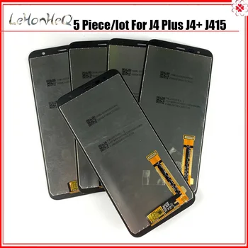 5 Gabals/daudz J415 LCD Samsung Galaxy J4 Plus j4+ J415 J415F J415M J415FN Displejs, Touch Screen Digitizer montāža LCD
