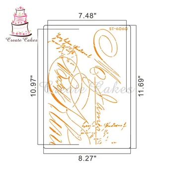 Karstā Pārdošanas 4 Gab./Komplekts Mākslas Kūka Dizaina Šabloni Pomādes Cupcake Trafaretu Dekorēšanas Piederumi Cepšanas Rīku