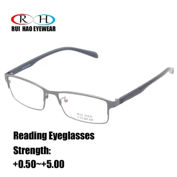 Augstas Skaidrs, Lasīšanas Brilles Presbyopic Brilles Sakausējuma Taisnstūra Briļļu Sveķu Objektīvs HMC Laka Pielāgot Brilles Brilles