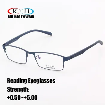 Augstas Skaidrs, Lasīšanas Brilles Presbyopic Brilles Sakausējuma Taisnstūra Briļļu Sveķu Objektīvs HMC Laka Pielāgot Brilles Brilles