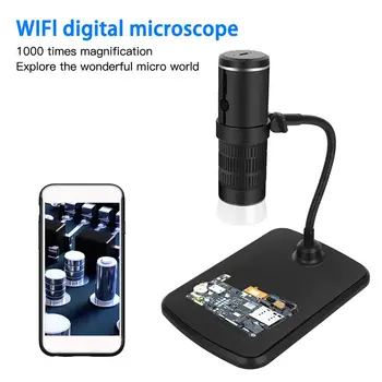 1000X Digitālo Mikroskopu HD 1080P LED USB WiFi Mikroskopu Mobilo Telefonu Mikroskopa Kamera Viedtālrunis PCB Pārbaudes Rīki