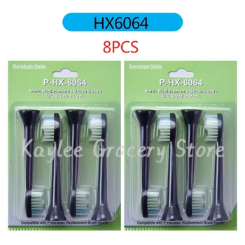 8PCS Nomaiņa zobu Suka Galviņas Philips Sonicare HX6014 HX6034 HX6013 HX3014 HX6064 HX6054 HX6730 HX6530 HX9023