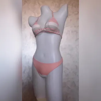 Rozā bikini komplekts Salātu peldkostīmi sieviešu Mellatic peldkostīms sievietēm, pludmales peldkostīms ir 2021. vasarā divas gabals uzvalks peldētāju