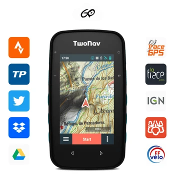 TwoNav - GPS Cross - Multisport veloceliņu, Riteņbraukšana MTB Pārgājieni, Trekings / Autonomiju 20 h / Atmiņa 32 GB / Topogrāfisko karšu