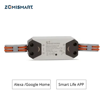 Zemismart Tuya WiFi Smart Switch Alexa, Google Home Palīgs Smart Home APP Tālvadības Kontroles Automātikas Modulis DIY Taimeris