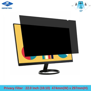 22 collu Privātuma Filtra Ekrāna Aizsargs Kino uz Platekrāna Desktop Monitoru 16:10 Attiecību