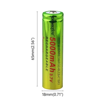 4gab 18650 Uzlādējams akumulators 3.7 v Litija Baterija 500mah 4,2 v Lukturīšu baterijas, Mazs ventilators bateriju Lādētājs 1gab.