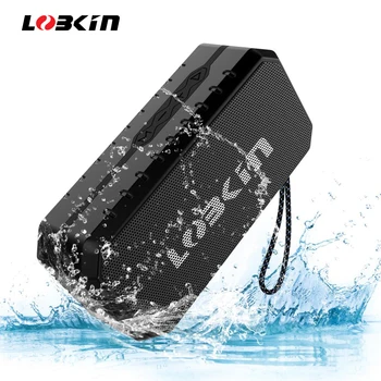 Lobkin Bluetooth Portable Speaker Āra Skaļrunis Bezvadu IPX5 Ūdensizturīgs Stereo Surround Mūzikas Atbalsta FM TF Kartes Bass Box