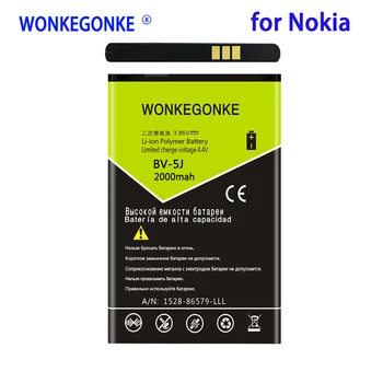 WONKEGONKE 2000mah BV5J BV-5J Akumulatoru Microsoft Nokia Lumia 435 532 RM1069 1071 Baterijas Bateria