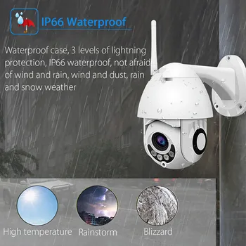 N_eye ip kamera 2MP, 4K HD āra ūdensizturīgs Kamera ar krāsu nakts redzamības PTZ Drošības wifi smart security camera 360° kamera