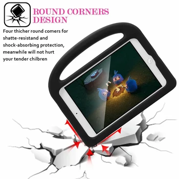 IPad 2 3 4 Lieta 3D Jaunu Bērnu, Bērniem, Triecienizturīgs EVA Putu Rokturi Stand Case Cover for iPad 2 Case iPad 3 Segtu iPad 4 Gadījumos