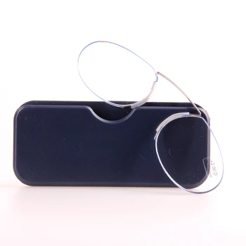 Ultravieglajiem Bez Apmales Klipu Deguna Lasīšanas Brilles Ar Gadījumu Kabatas Legless Mini Lasīšanas Brilles +1.00 +1.50 +2.00 +2.50 +3.00