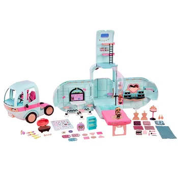 L. O. L PĀRSTEIGUMS ! LOL Pārsteigums rotaļlietas lol Lelles DIY 2-in-1 Autobusu Rotaļlietas Lol Lelle Spēlēt Mājas Spēles Rotaļlietas Dzimšanas dienas Dāvanas