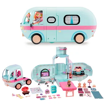 L. O. L PĀRSTEIGUMS ! LOL Pārsteigums rotaļlietas lol Lelles DIY 2-in-1 Autobusu Rotaļlietas Lol Lelle Spēlēt Mājas Spēles Rotaļlietas Dzimšanas dienas Dāvanas