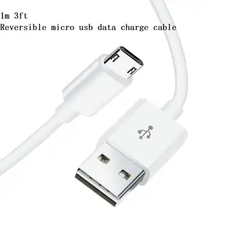 1meter 3ft Atgriezeniska Micro USB datu maksas vads,micro usb kabeļa