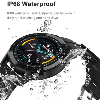 Jaunās Bluetooth Zvanu Smart Skatīties Vīrieši ar skārienekrānu DT-92 IP68 Ūdensnecaurlaidīga Pasūtījuma Sejas Fitnesa Sporta Smartwatch Android, IOS