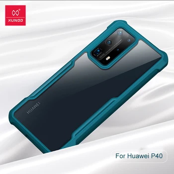 Par Huawei P40 Pro Gadījumā XUNDD drošības Spilvens Skaidrs, Triecienizturīgs Akrila Bruņas PC TPU Aizsardzības Aizmugurējo Vāciņu Huawei P40 hülle Populared