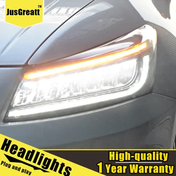 Pāris Honda Accord Lukturi 2008. - 2012. Gadam Accord LED Galvas Lukturi un Visas LED gaismas Avots, Dienas Gaitas Gaismas, Dynamic Kārta