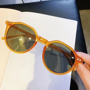 Vintage Kniežu Kārta Apelsīnu Saulesbrilles Par Sievietēm, Vīriešiem 2020. Gadam, Modes Melnās Saules Brilles Sieviešu Ieplests Retro Mazajiem Konfektes Krāsu Toņos