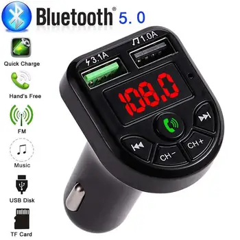 Automašīnas Bluetooth, FM Raidītājs, MP3 Atskaņotājs ar 1.1