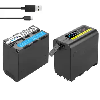 5V USB Izeja 8800mAh NP-F980 NP NP-F970 F970 F960 Akumulatoru ar LED Strāvas Indikators Sony F960 F550 F570 F750 F770 MC1500C