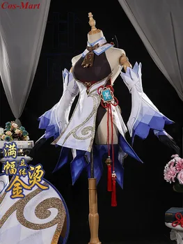 Jaunas Ielidošanas Spēle Genshin Ietekmes Ganyu Cosplay Tērpu Modes Gudrs Cīnītos ar Vienādu Sieviešu Halloween Puse Lomu Spēlē Apģērba S-XL