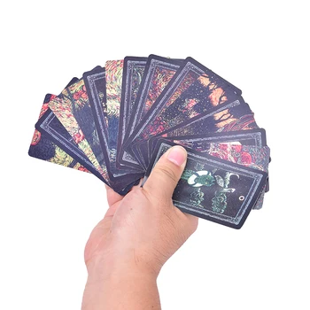 Angļu Klāja Tarot Kartes DIY Sudraba Apšuvuma Prisma Vīzijas Tarot galda Spēle Personas Kartes Spēle