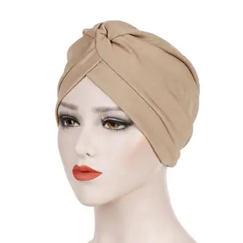 Kokvilnas Iekšējo Hijabs Moderns Musulmaņu pieres krusta Turban klp Islāma Galvassegas apģērba turban femme musulman arābu galvas wraps