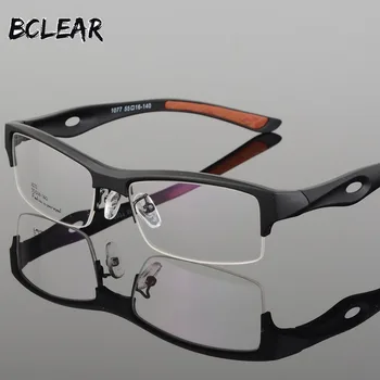 BCLEAR Briļļu ietvaru Pievilcīgu Vīriešu Atšķirīgās Dizaina Zīmolu Ērti TR90 Pusi Kadra Laukums Sporta Brilles, Briļļu Rāmja