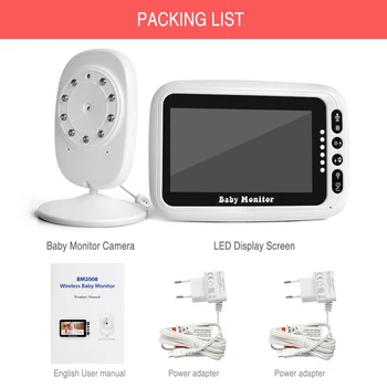 4.3 Collu LCD Video Baby Monitor 2.4 G Bezvadu divvirzienu Audio Runāt Nakts Redzamības Drošības Kameras Signālu Tālummaiņas Uzraudzības Aukle