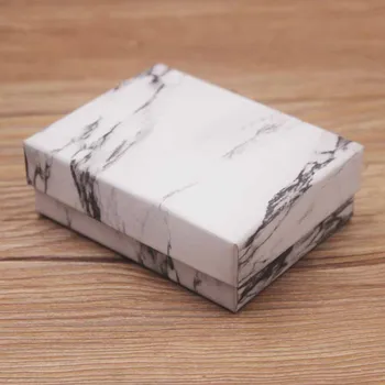 6pc Kartona juvelierizstrādājumu komplekts paketi kastē lāsumiem dizaina dāvanu kastē komplekts, kaklarota, gredzens, auskari displeja lodziņā retangular kaste