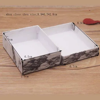 6pc Kartona juvelierizstrādājumu komplekts paketi kastē lāsumiem dizaina dāvanu kastē komplekts, kaklarota, gredzens, auskari displeja lodziņā retangular kaste