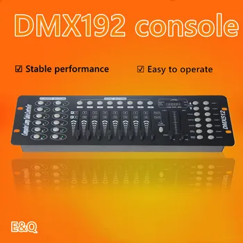 DMX192 konsoles LEDDMX512 konsoles skatuves gaismas kāzu dj diskotēka ziemassvētku balle skatuves gaismas efekts