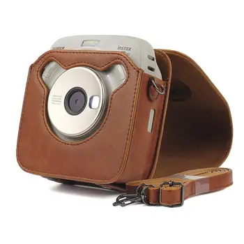 FUJIFILM Instax LAUKUMĀ SQ20 SQ10 Kameras Soma Gadījumā PU Ādas Vintage Pleca Siksniņa, Somiņa Kameras Aizsardzībai Veikt Vāciņu