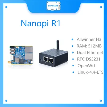 Nanopi R1 / Dual-screen lietiskais lietiskā interneta maršrutētājs atbalsta atvērtā pirmkoda Ubuntu un OpenWrt